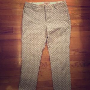 Banana Republic Hampton Pant - Grey and White
